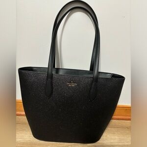 ♠️ Kate Spade black glitter tote